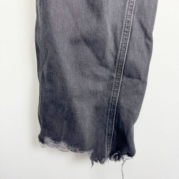 FREE PEOPLE | WE THE FREE Maggie Distressed Straight Black Jeans Women’s Size 31 - Picture 8 of 11